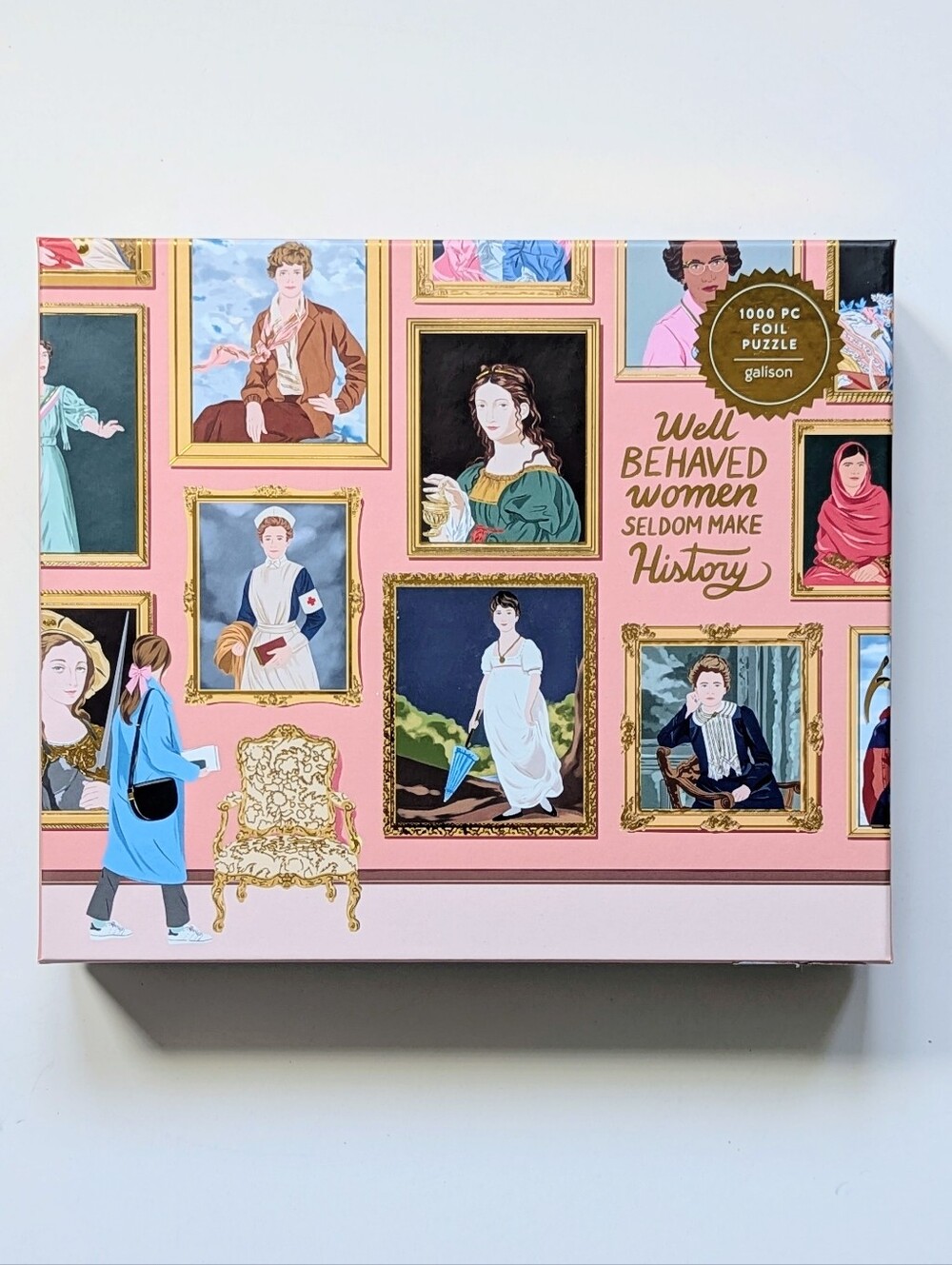 Galison "Well Behaved Women Make History" 1000-Piece Foil Puzzle